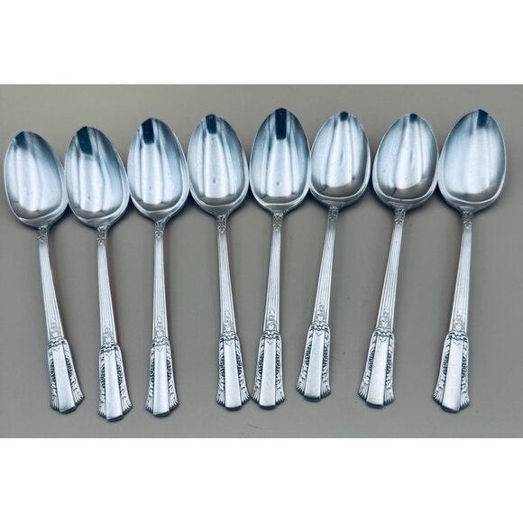 International Silver Rogers 1940 TREASURE Silverplate Place Oval Soup Spoons - Picture 1 of 10